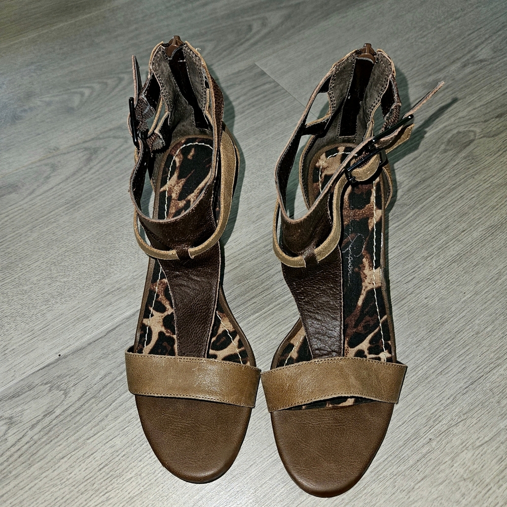 Jessica Simpson Brown Gladiator Sandals